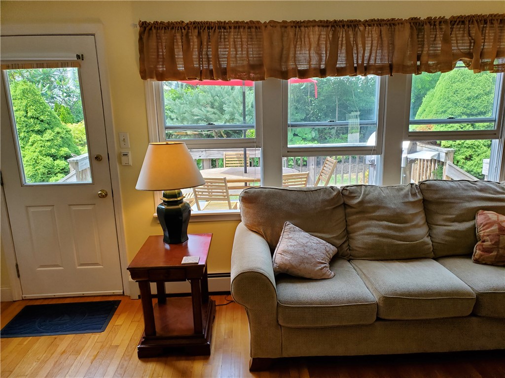 4 Key Court Newport, RI 02840 - Photo 42 of 49 Kitchen Family Room Side Door to back deck, yard & gardens