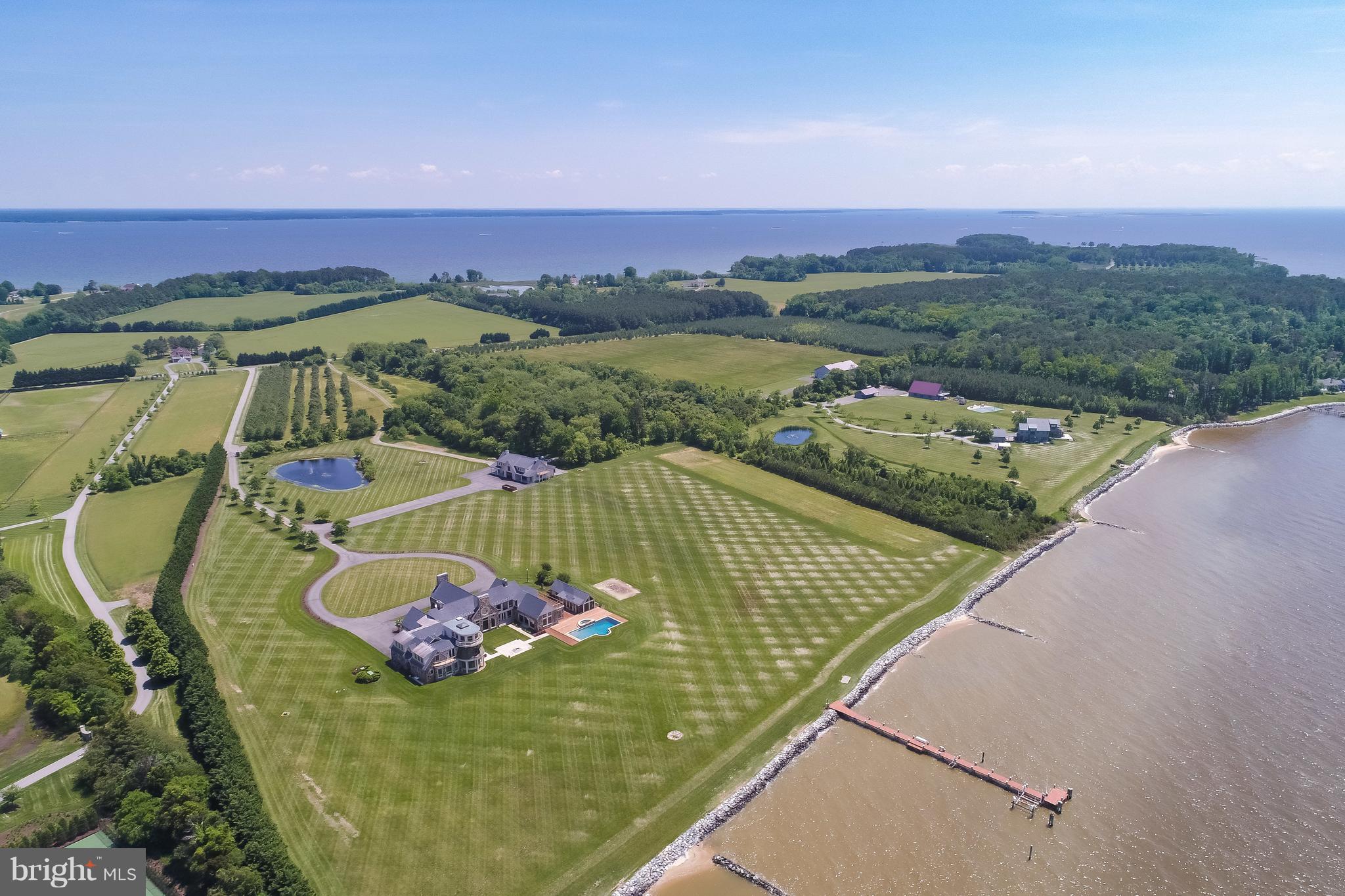 7402 Kent Point Road Stevensville, MD 21666 - Photo 102 of 134 Aerial view out to Kent Point Rd