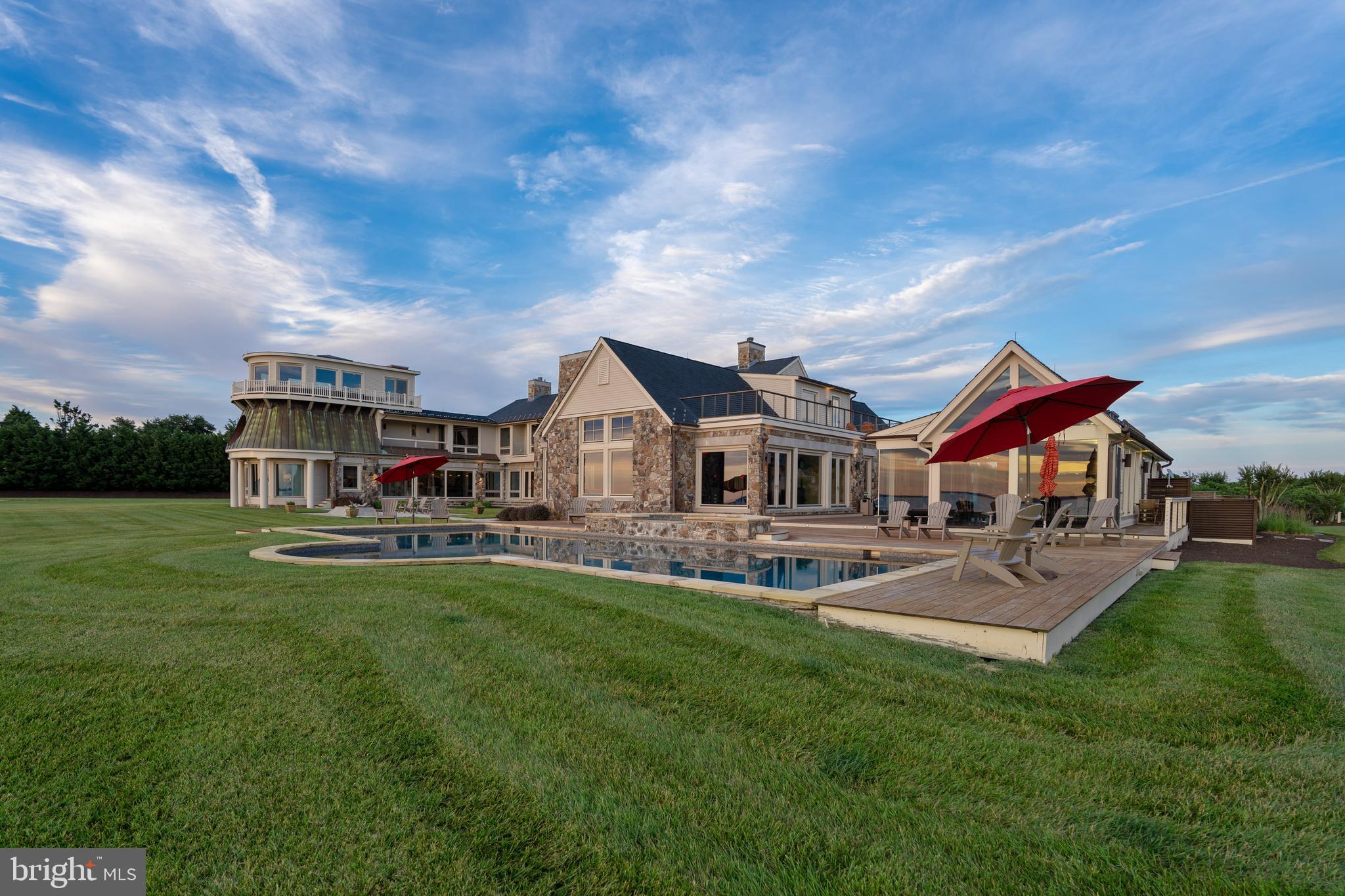 7402 Kent Point Road Stevensville, MD 21666 - Photo 12 of 134 View facing West from waterfront - beautiful skies