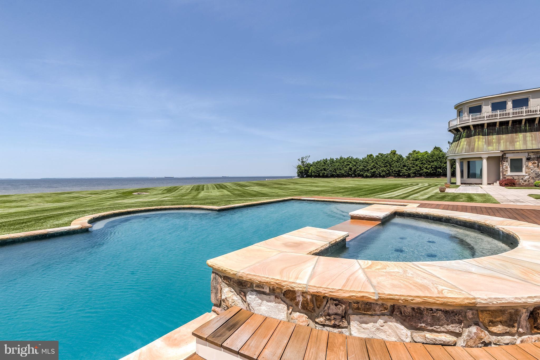7402 Kent Point Road Stevensville, MD 21666 - Photo 112 of 134 Spa with waterfall into pool