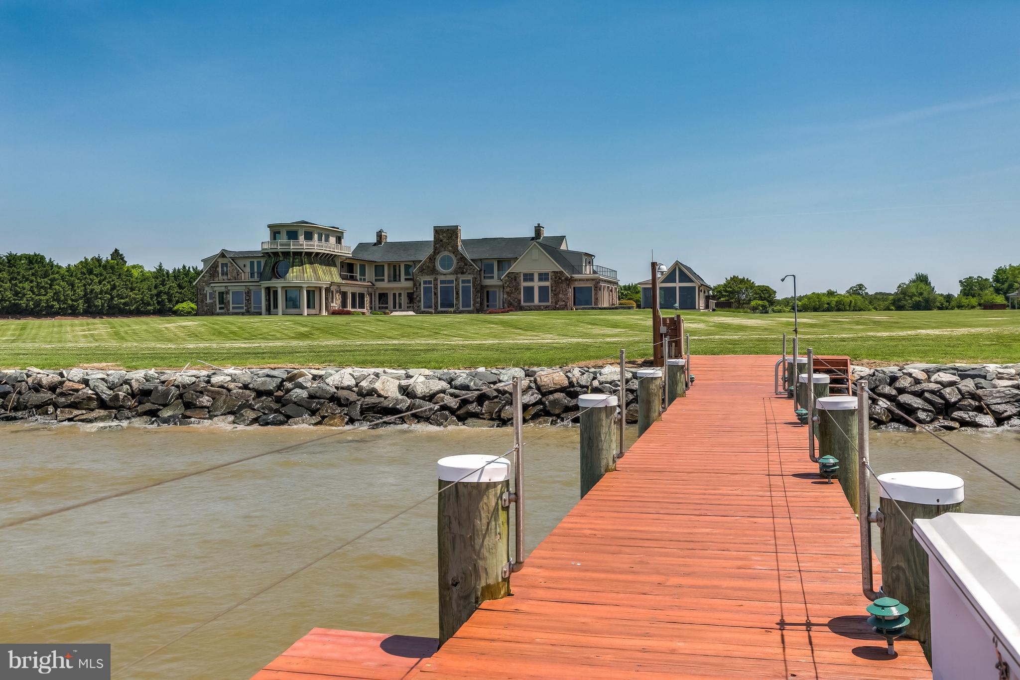 7402 Kent Point Road Stevensville, MD 21666 - Photo 117 of 134 150 foot pier is ready for the months ahead