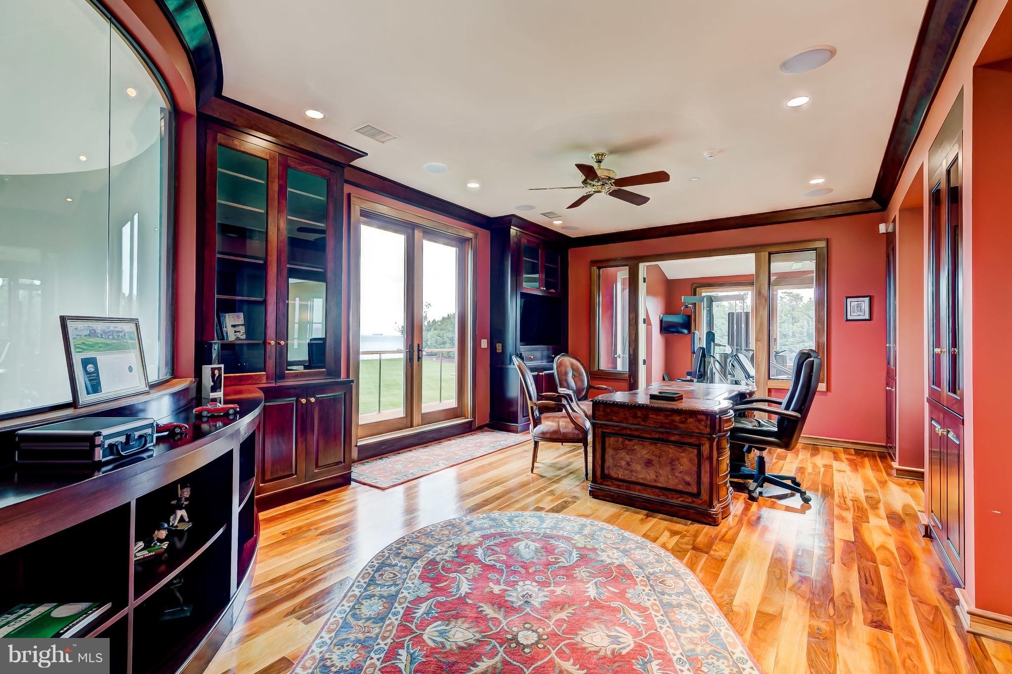 7402 Kent Point Road Stevensville, MD 21666 - Photo 62 of 134 Office with overlook - gym at rear