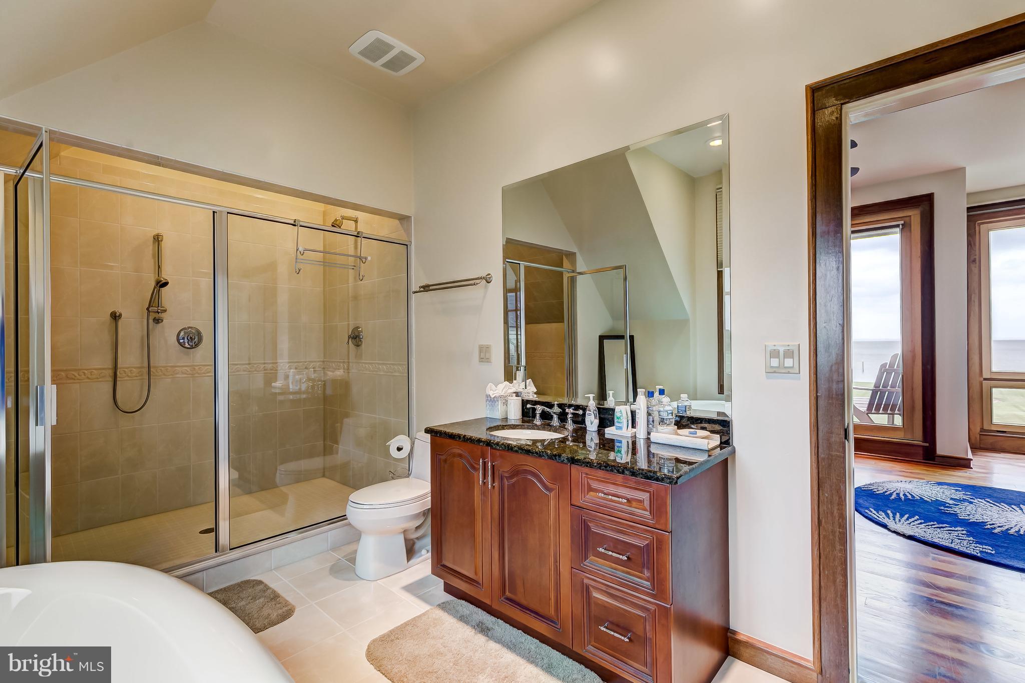 7402 Kent Point Road Stevensville, MD 21666 - Photo 87 of 134 Multiple shower heads and soaking tub here too