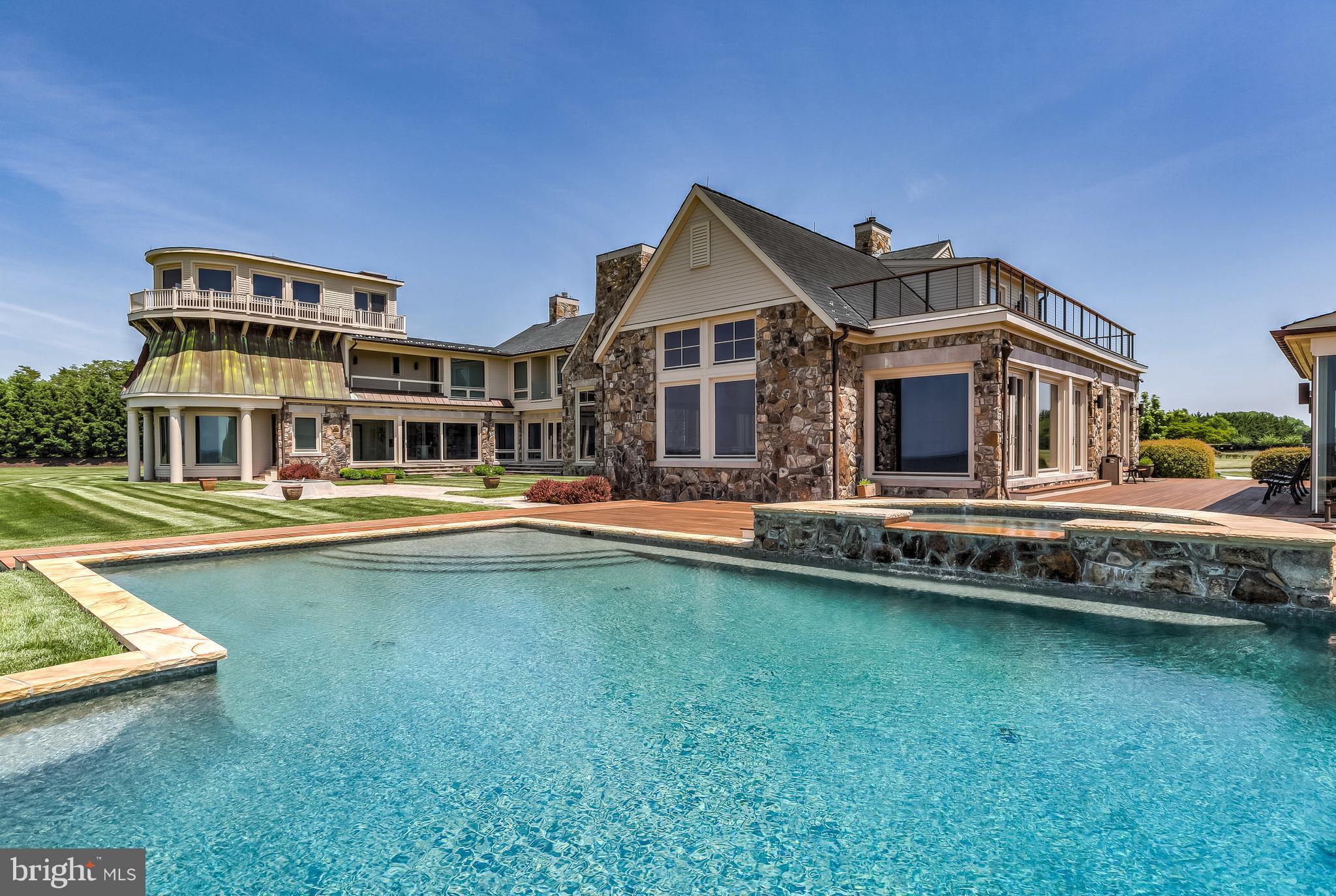 7402 Kent Point Road Stevensville, MD 21666 - Photo 10 of 134 Inviting pool with Bay views for days