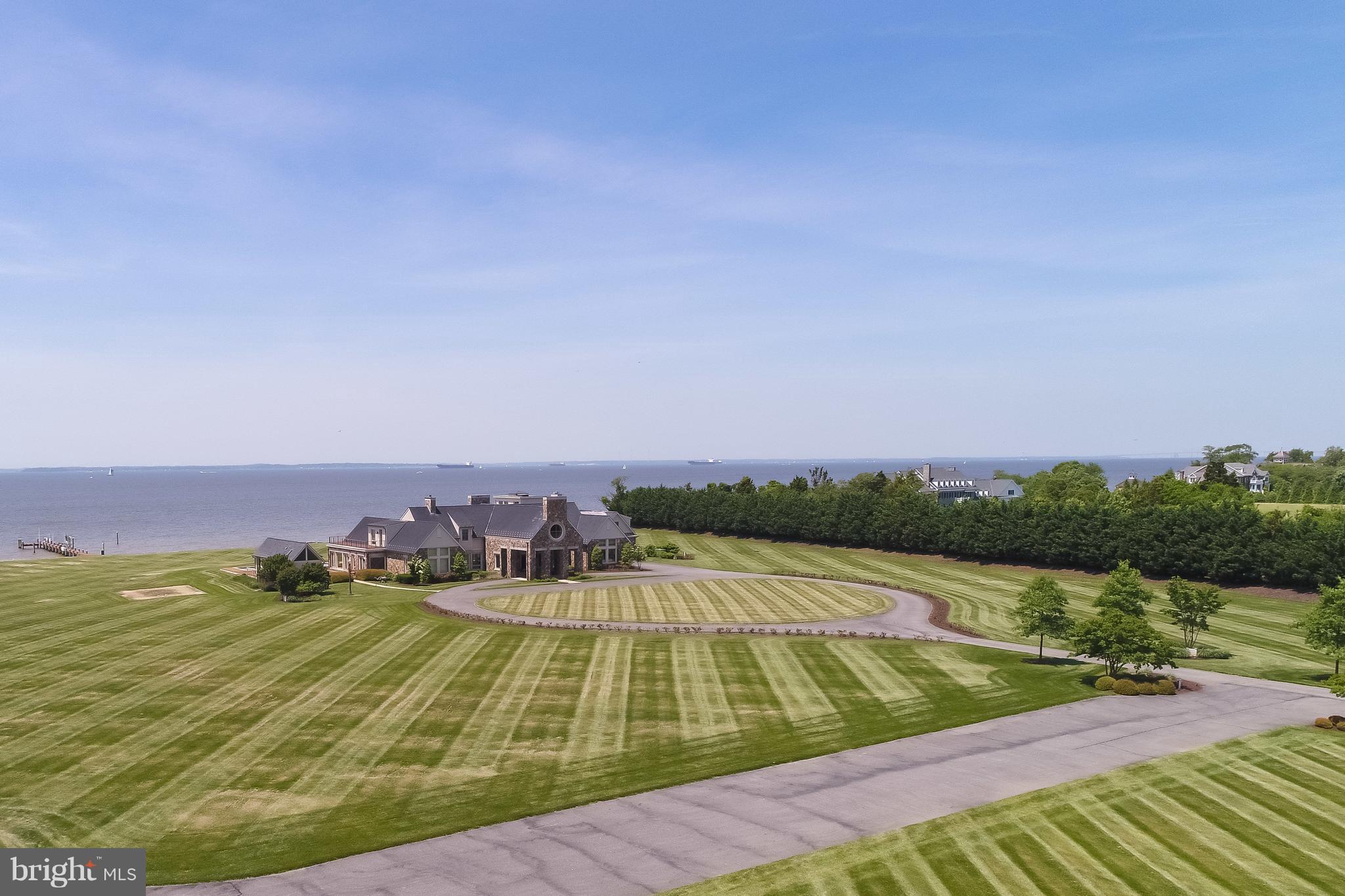7402 Kent Point Road Stevensville, MD 21666 - Photo 98 of 134 Aerial view from Carriage house perspective