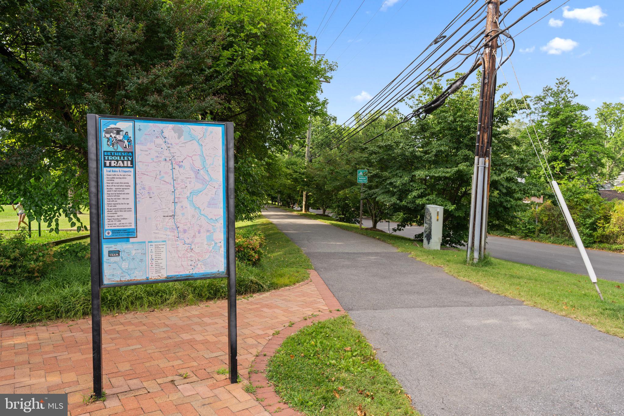 5121 Baltan Road Bethesda, MD 20816 - Photo 52 of 54 Scenic trailhead with map guide.