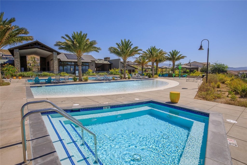 18117 Luna Way Saugus, CA 91350 - Photo 47 of 53 a view of swimming pool with outdoor seating