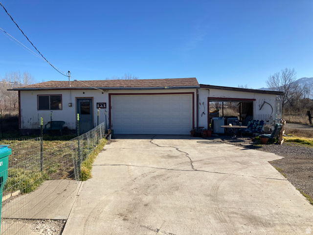 200 South 2800th Street West Ogden, UT 84404 - Photo 20 of 42 Single story home featuring a garage, stucco siding, concrete driveway, and roof with shingles