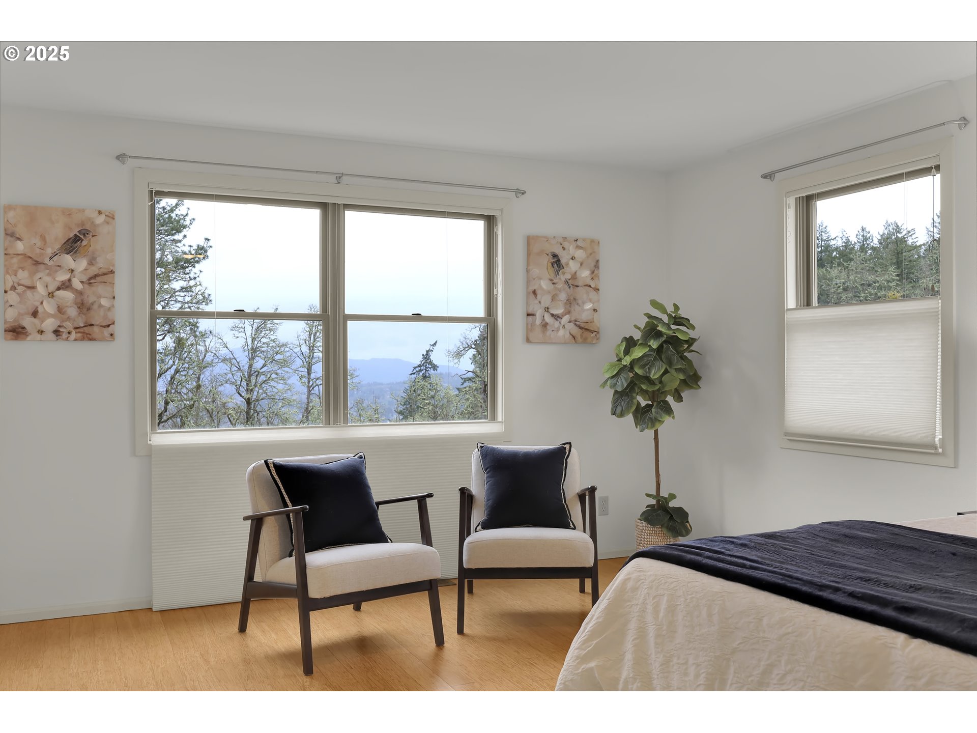 5147 Solar Heights Drive Eugene, OR 97405 - Photo 18 of 29 a bedroom with a bed and a chair