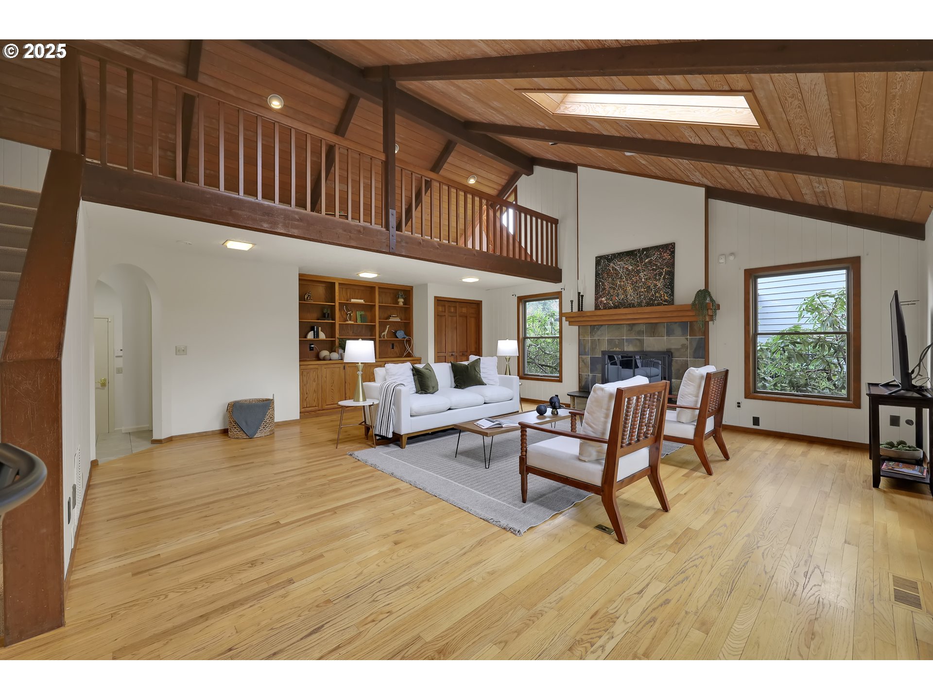 5147 Solar Heights Drive Eugene, OR 97405 - Photo 4 of 29 a living room with furniture and a fireplace