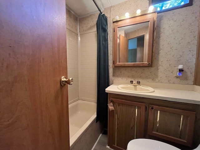 2795 East 28th Road Marseilles, IL 61341 - Photo 12 of 57 a bathroom with a sink and mirror with toilet