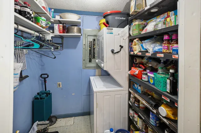 a room with storage and utility