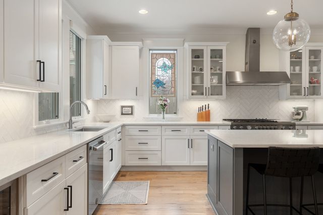 a room with a table and a window