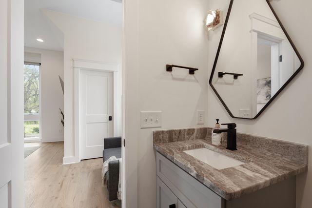 a view of an entryway with staircase