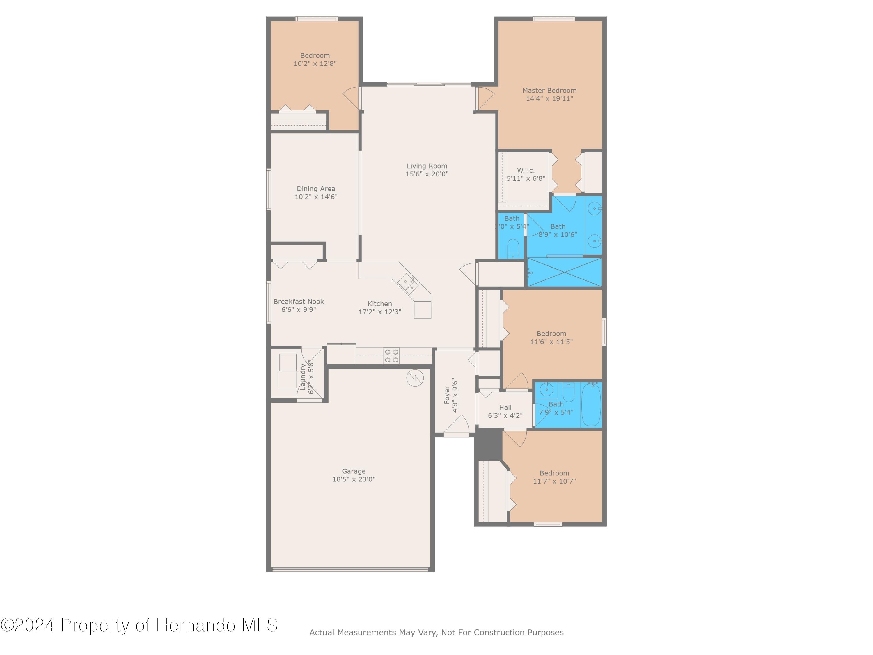 954 Old Windsor Way Spring Hill, FL 34609 - Photo 32 of 32 a picture of a floor plan