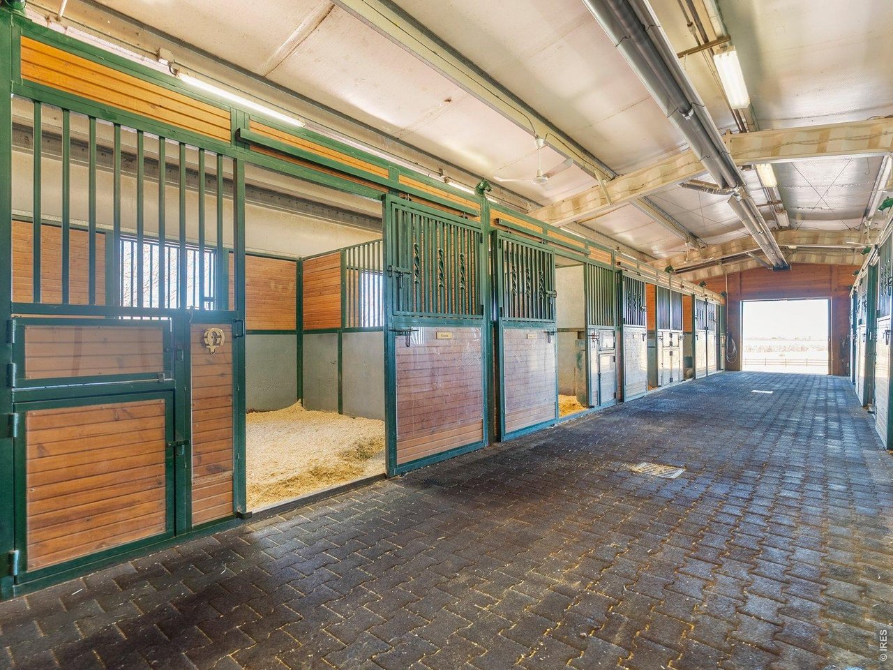 15383 East County Line Road Berthoud, CO 80513 - Photo 10 of 47 17 Removable Stalls with Mat Flooring