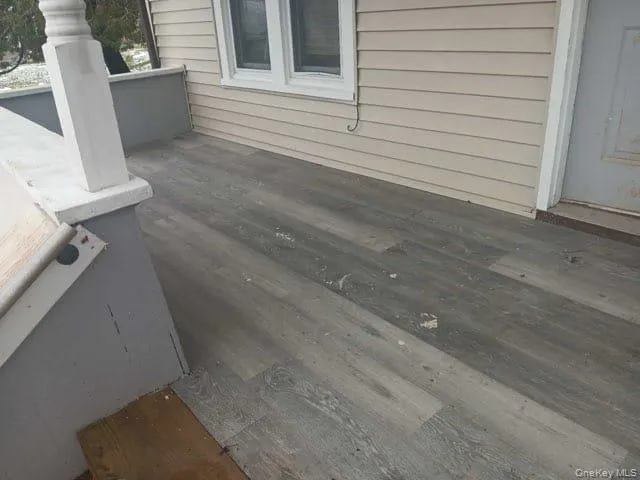 a view of an outdoor space and a kitchen