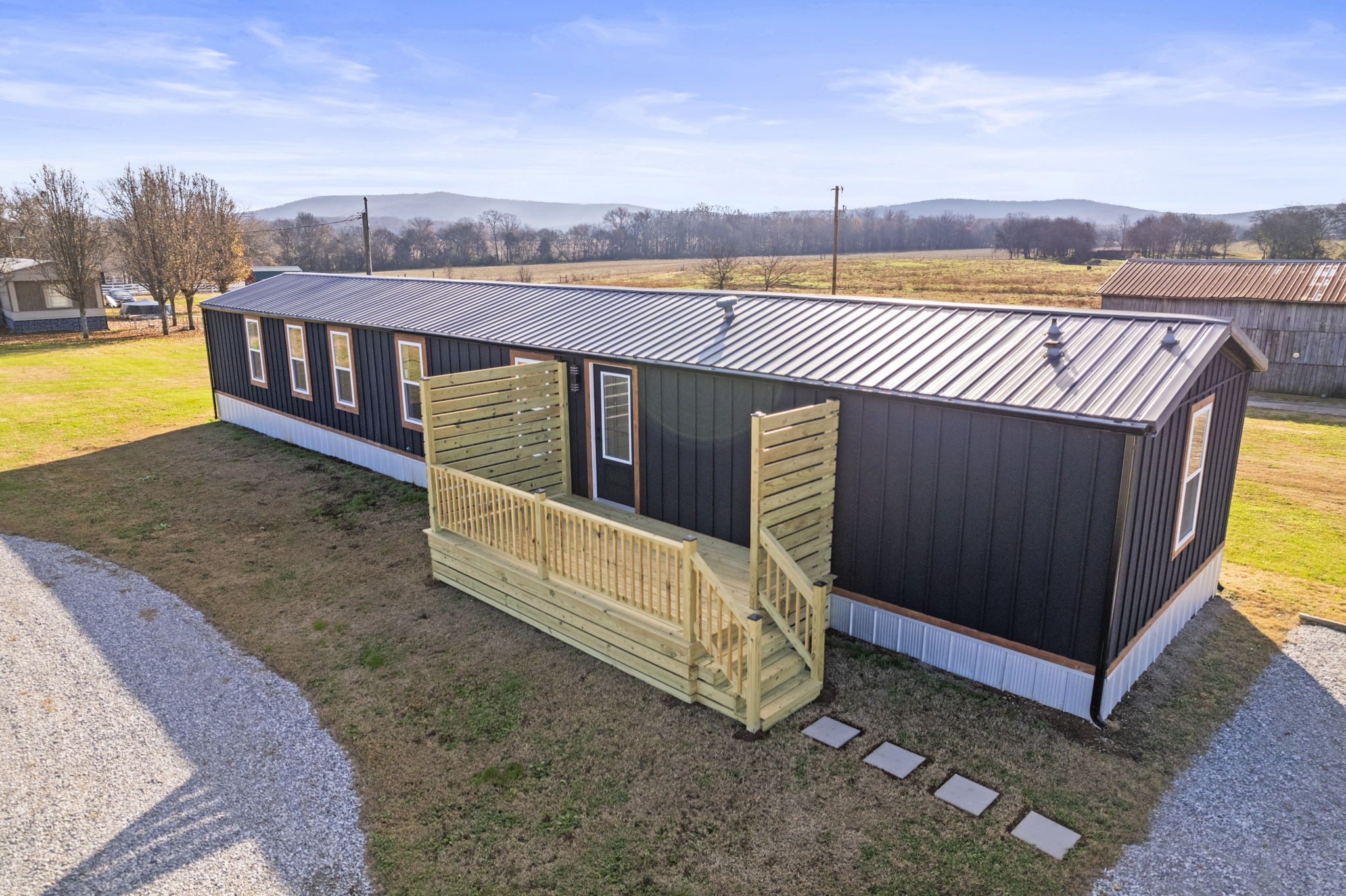 769 Stewart Road Huntland, TN 37345 - Photo 49 of 52 a view of a terrace with a bench