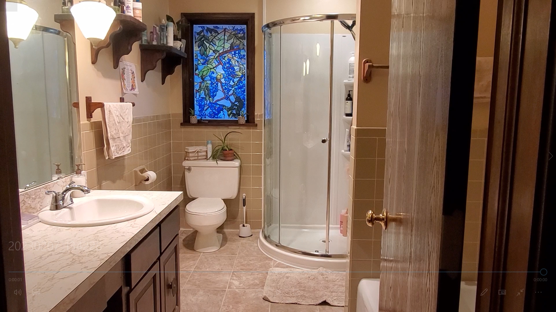 42W490 Kedeka Road Sugar Grove, IL 60554 - Photo 30 of 30 a bathroom with a granite countertop sink toilet and shower