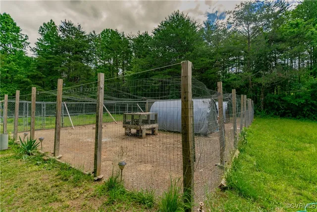 a view of a park with a bench