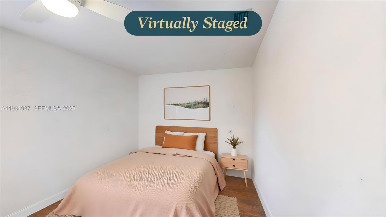 13292 Southwest 114th Terrace Miami, FL 33186 - Photo 36 of 65 a bedroom with a bed and a wall painting