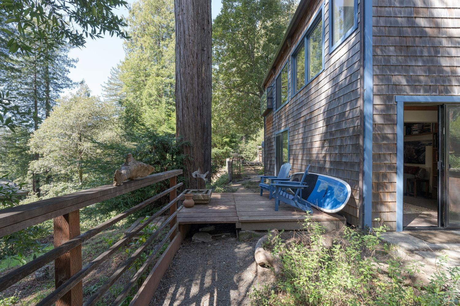 35570 Ocean View Street Gualala, CA 95445 - Photo 19 of 52 Private deck off of lower studio. Bird watching, star gazing and hear the sea lions barking.