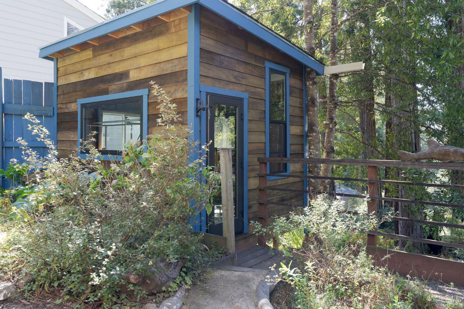 35570 Ocean View Street Gualala, CA 95445 - Photo 21 of 52 front view of a house with potted plants