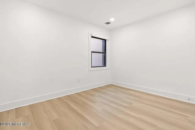 a bathroom with a shower curtain