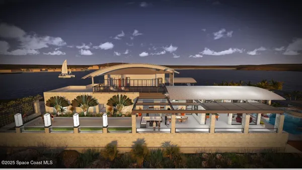 a view of swimming pool with outdoor seating