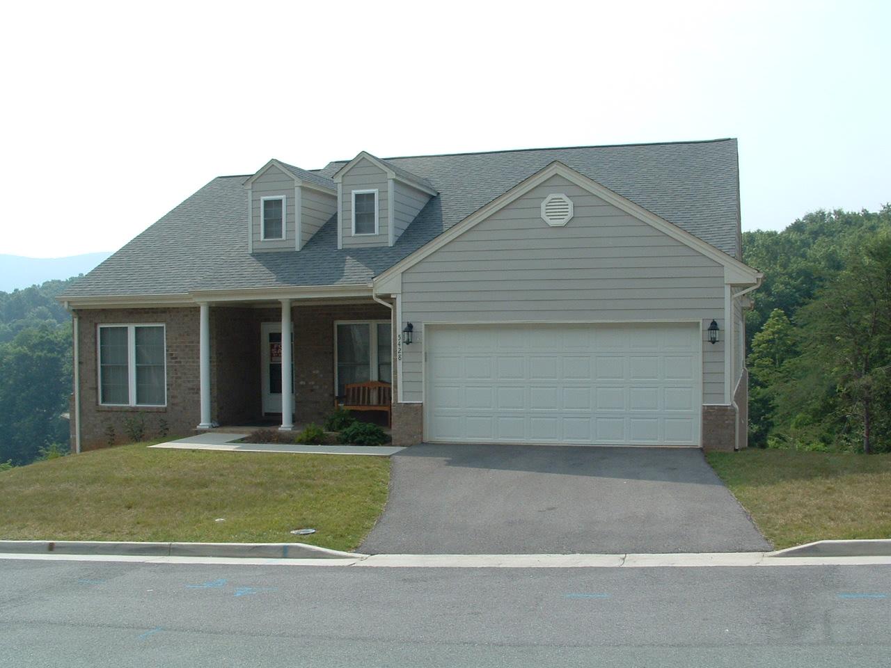 a front view of a house
