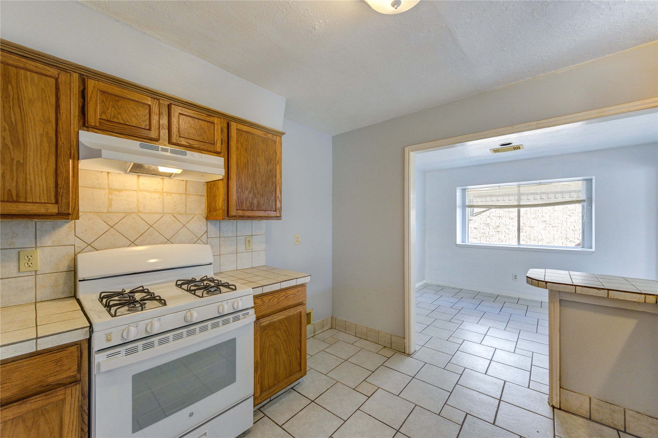 19927 Ricewood Way Katy, TX 77449 - Photo 8 of 23 a kitchen with a stove a sink and a refrigerator
