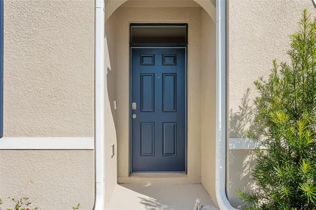 a view of front door