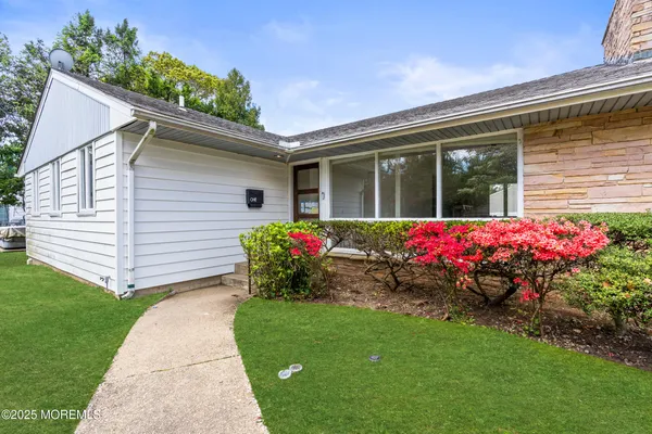 a view of a glass door with a glass door