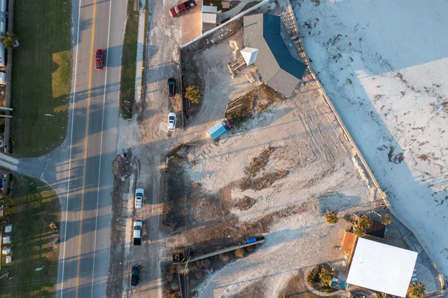 a view of a ocean with beach
