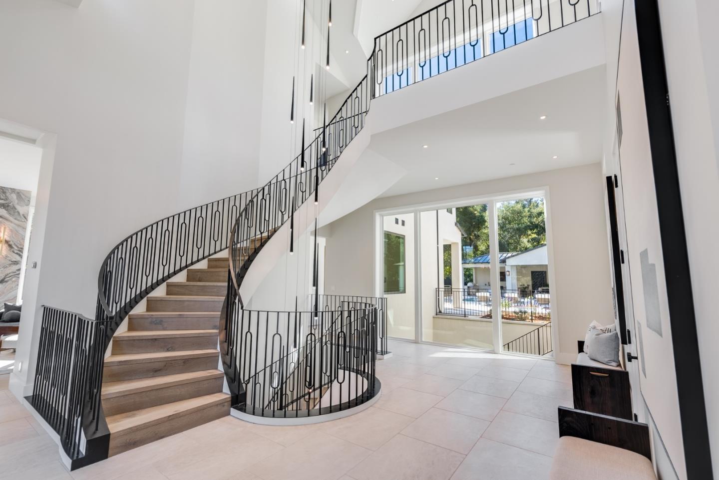 60 Shearer Drive Atherton, CA 94027 - Photo 3 of 39 a view of entryway with wooden floor and a front door