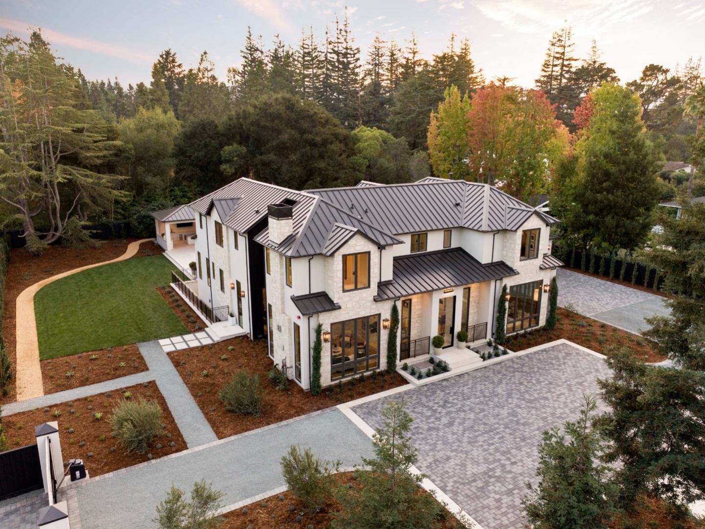 60 Shearer Drive Atherton, CA 94027 - Photo 37 of 39 an aerial view of a house with a yard