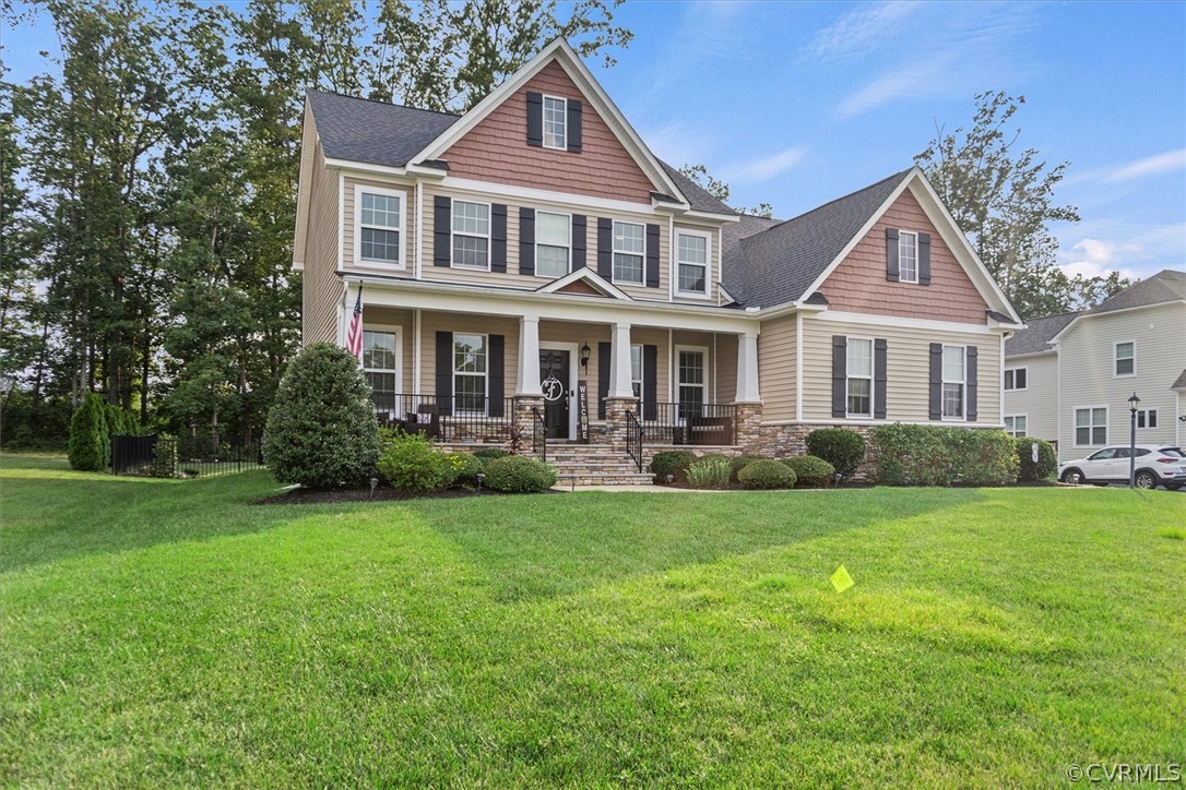1330 Miners Trail Road Midlothian, VA 23114 - Photo 2 of 49 a front view of a house with a garden