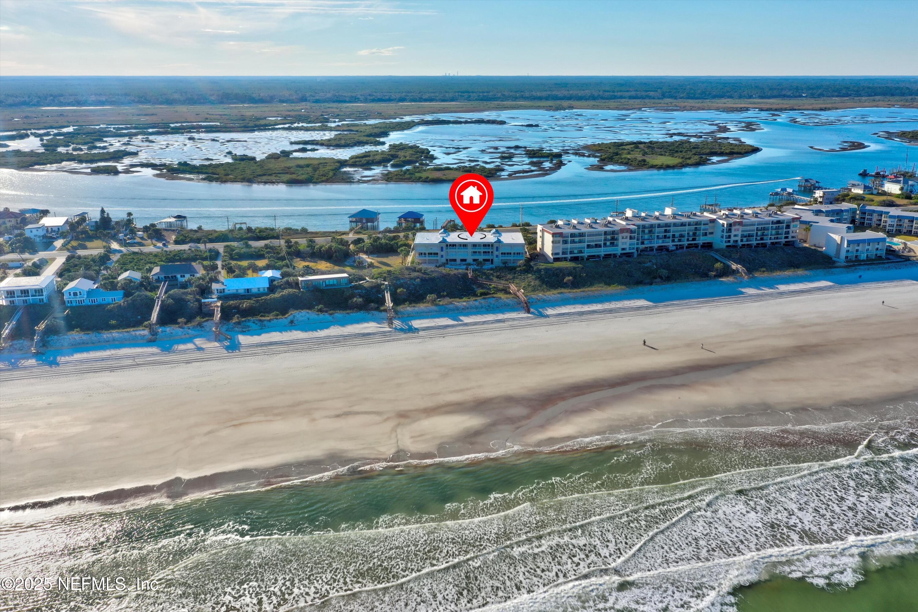 7790 A1A South, Unit 104 St. Augustine, FL 32080 - Photo 48 of 51 an aerial view of a car parking