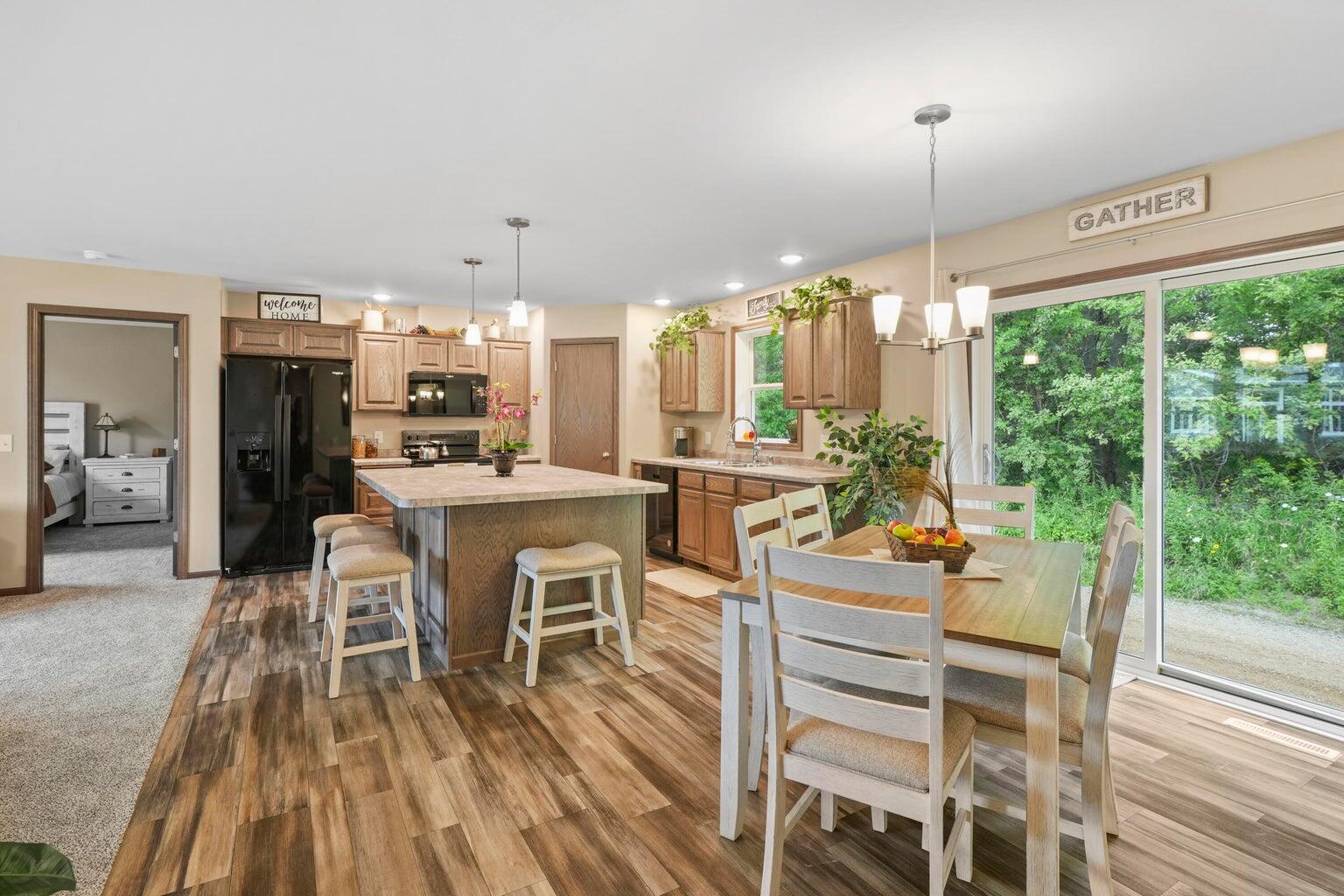 1284 Bluff Road Whitewater, WI 53190 - Photo 9 of 17 Open Concept Kitchen/Dining