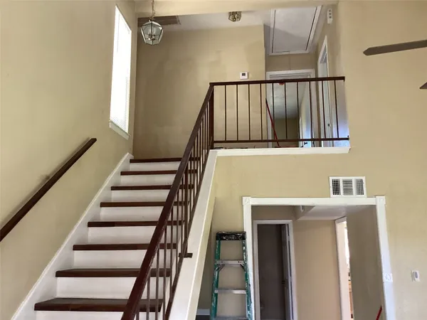 a view of a staircase