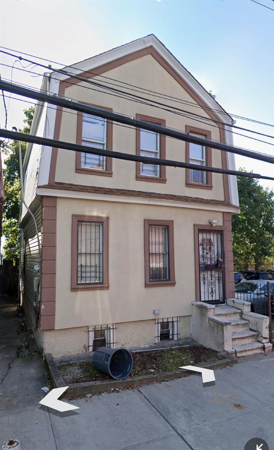 a front view of a house