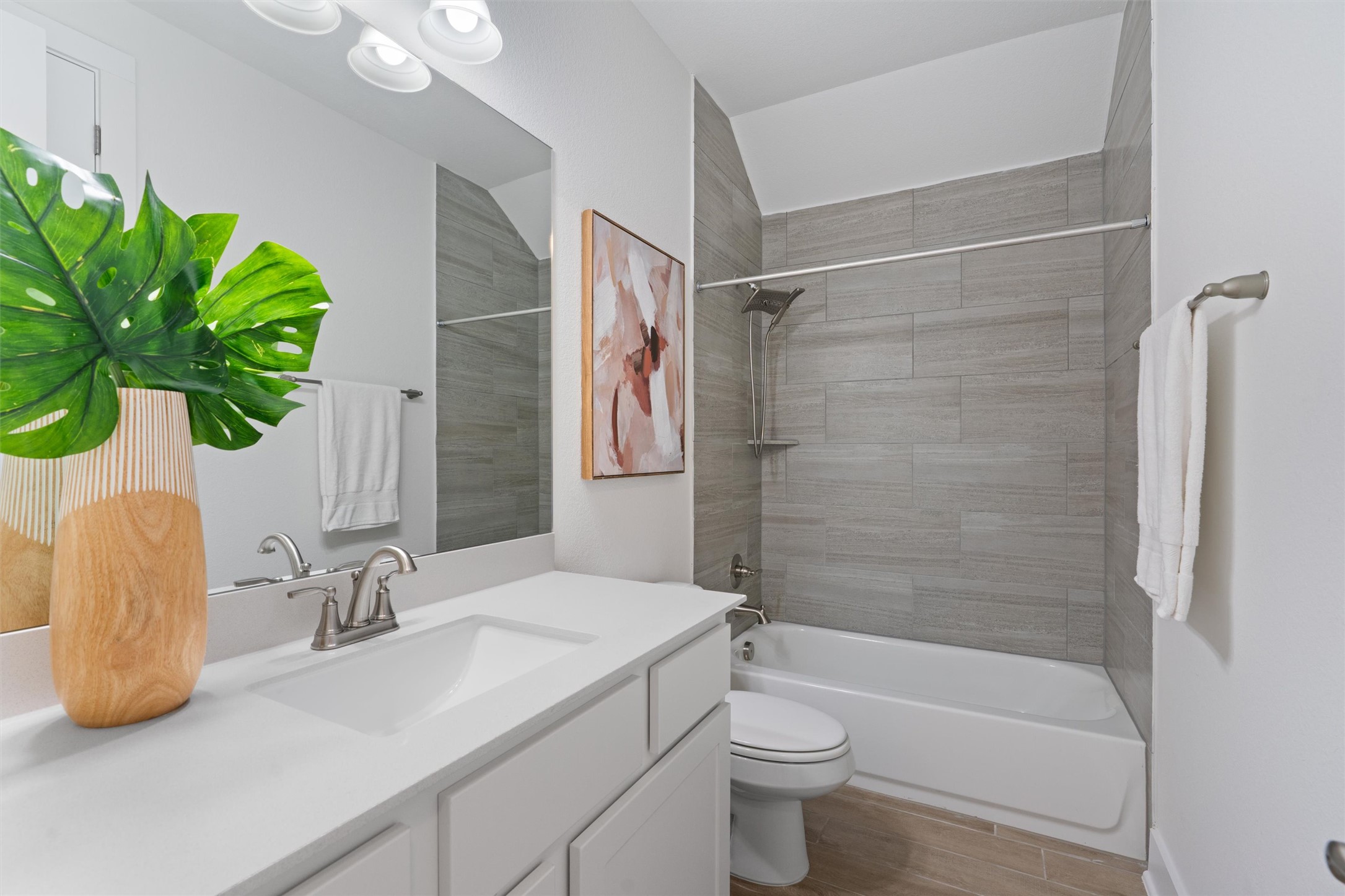 109 Wake Lane Georgetown, TX 78633 - Photo 22 of 34 a bathroom with a sink toilet and shower