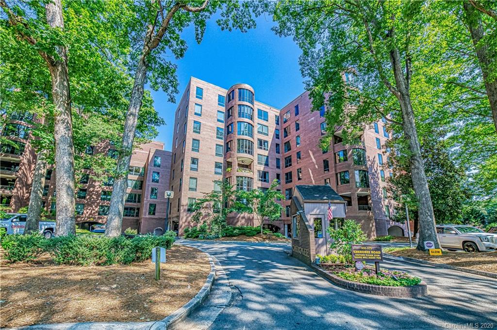 a front view of a building