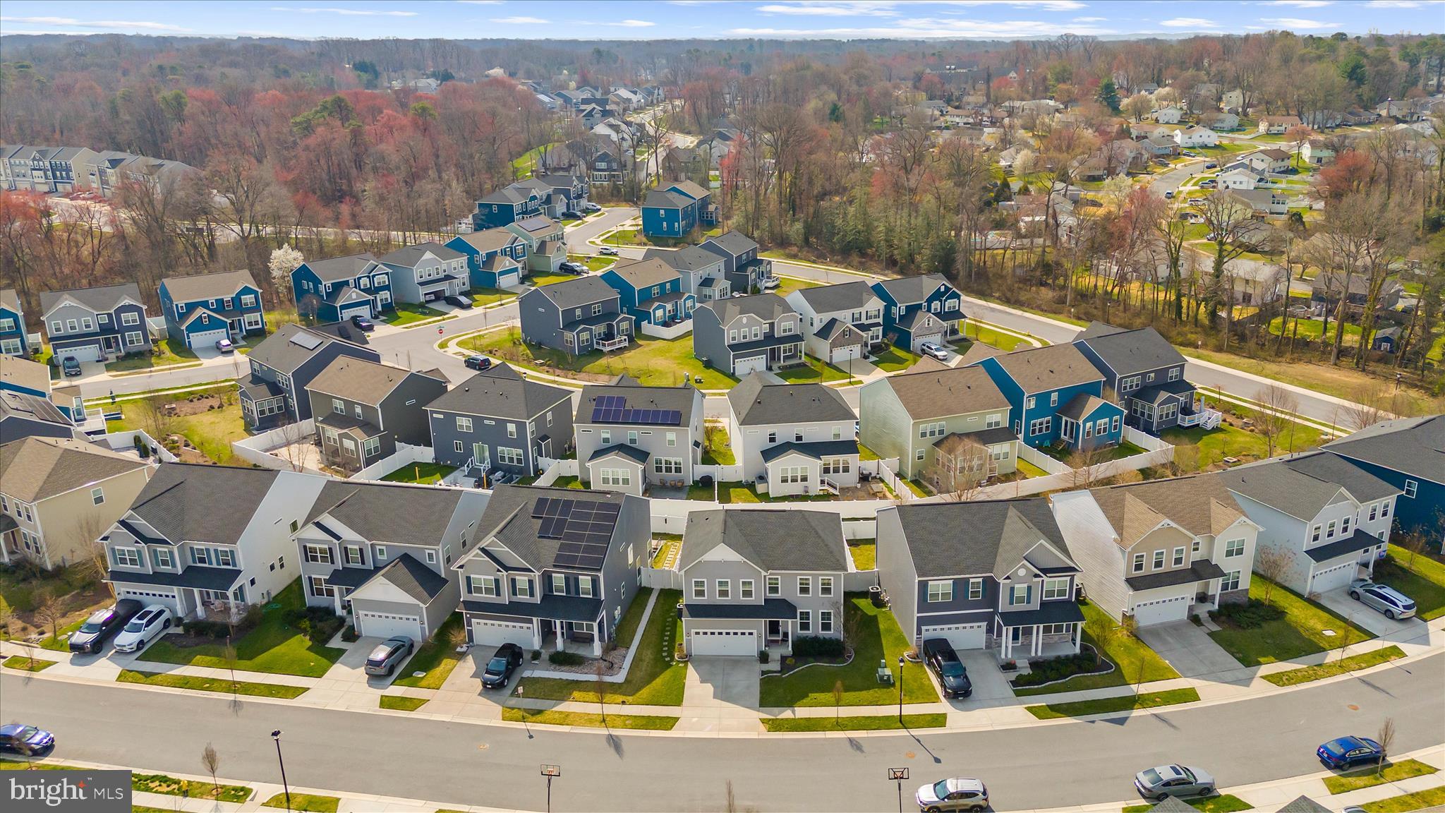 211 Harvest Blossom Road Millersville, MD 21108 - Photo 72 of 87 an aerial view of residential houses with outdoor space