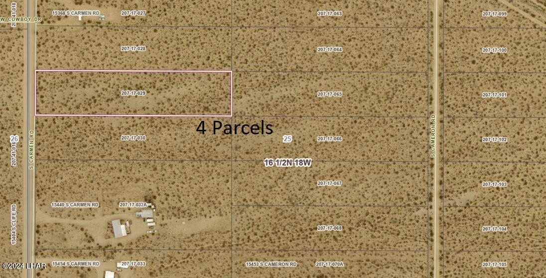 4-lots South 4-lots S Carmen Road Yucca, AZ 86438 - Photo 28 of 28 DS1 8 acres map1