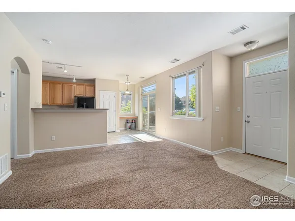 a view interior of a house with a kitchen