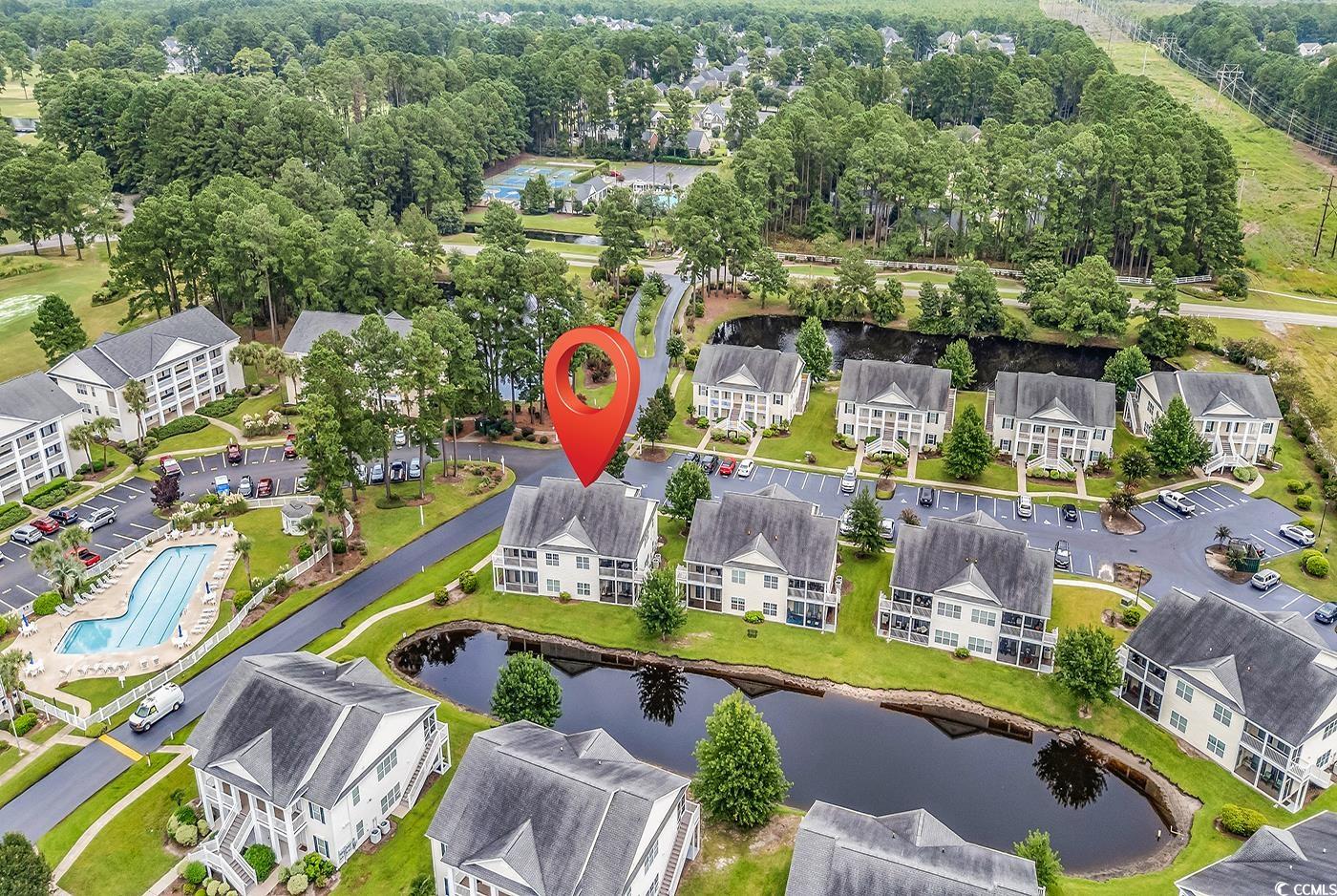 4909 Britewater Court, Unit 202 Myrtle Beach, SC 29579 - Photo 32 of 38 Aerial perspective of suburban area
