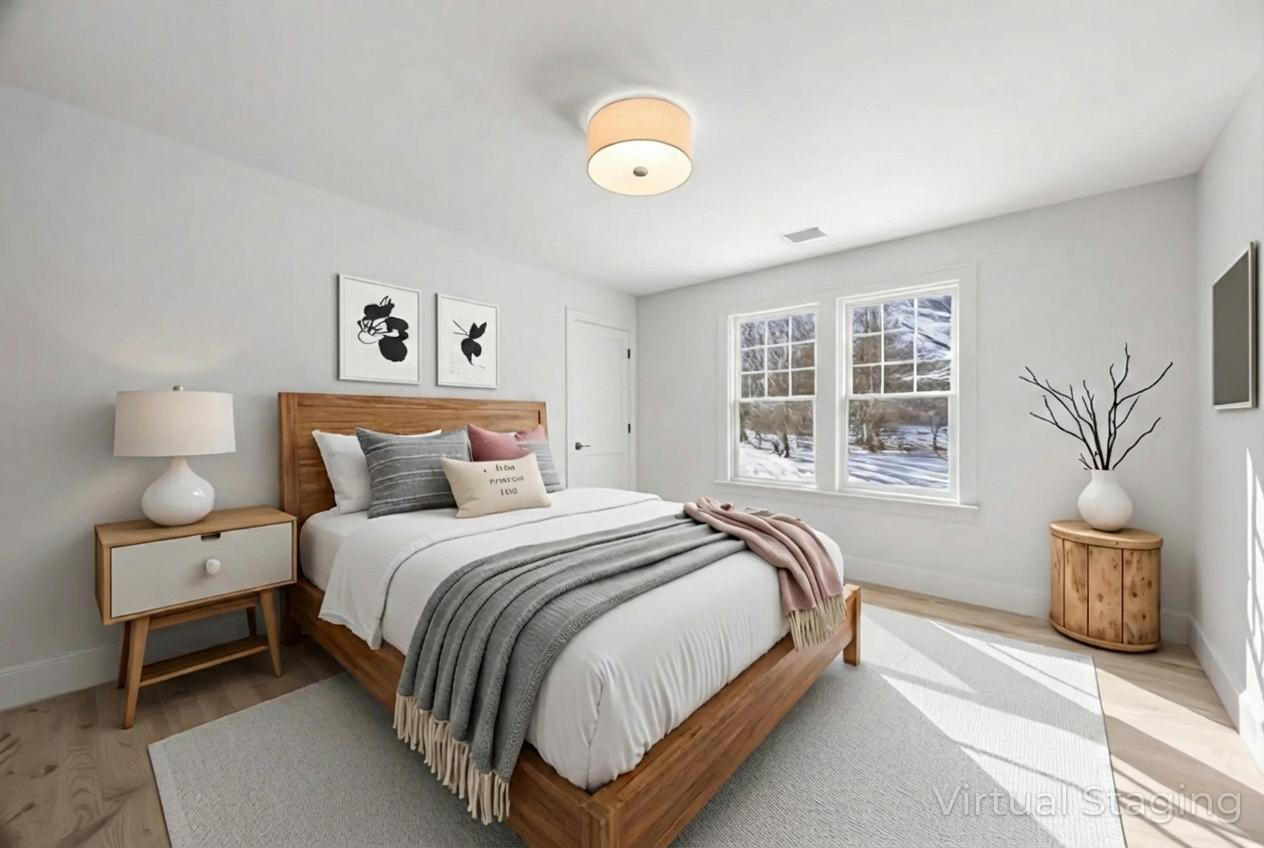 2 Rockhill Road Sandwich, MA 02563 - Photo 52 of 69 a bedroom with a bed and painting on the wall