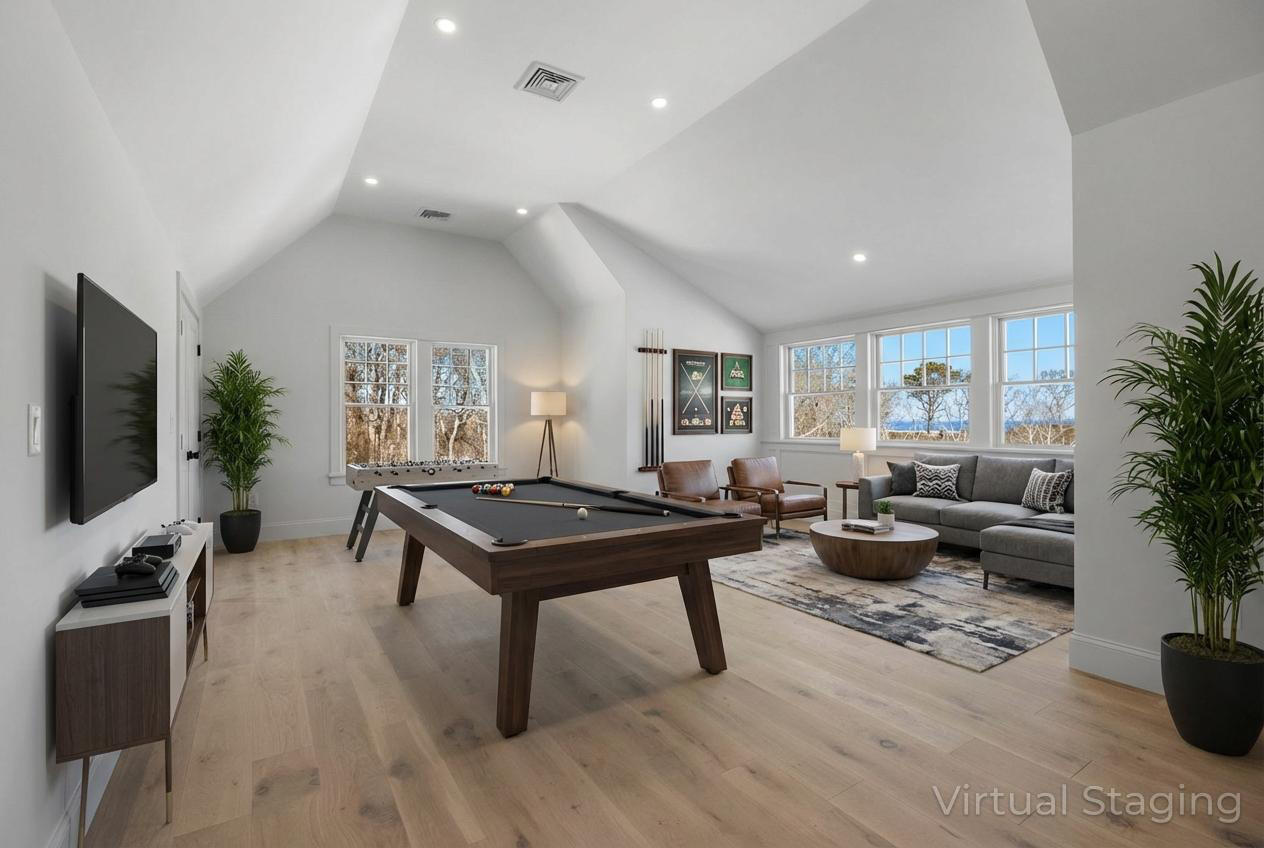 2 Rockhill Road Sandwich, MA 02563 - Photo 56 of 69 a living room with furniture a flat screen tv and a table
