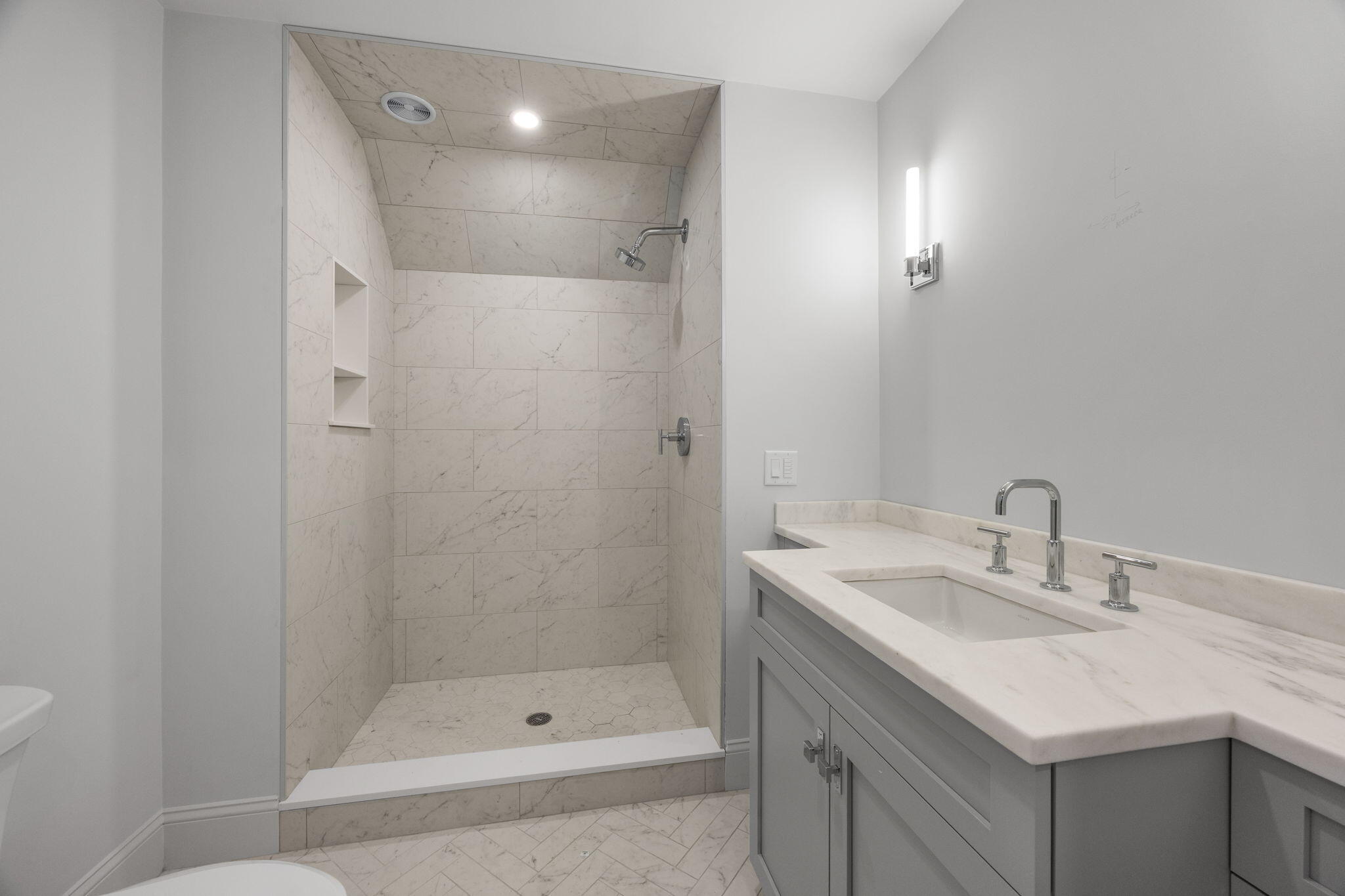 2 Rockhill Road Sandwich, MA 02563 - Photo 61 of 69 a bathroom with a sink a shower and a mirror